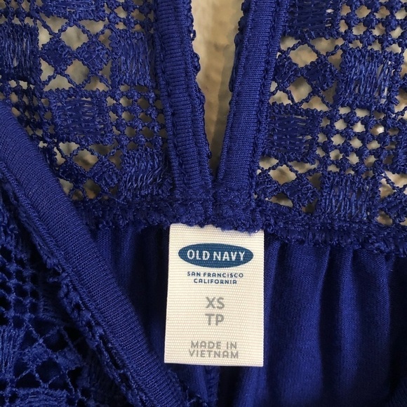 Old Navy Cobalt Blue Lace Romper - Picture 4 of 7